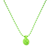 Chrome Hearts Silichrome Cross Ball Necklace Green