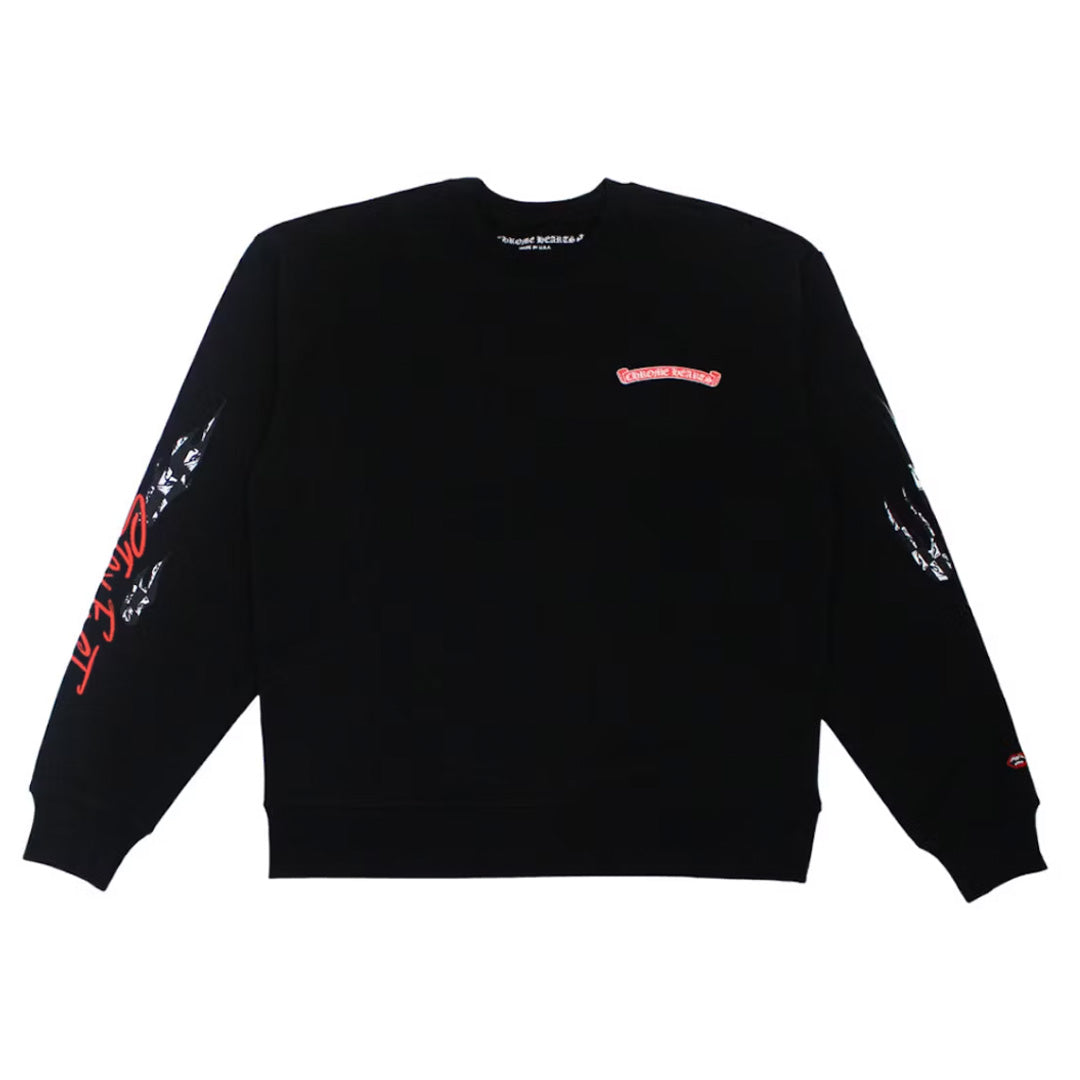 Chrome Hearts Matty Boy Stay Fast Crewneck Black