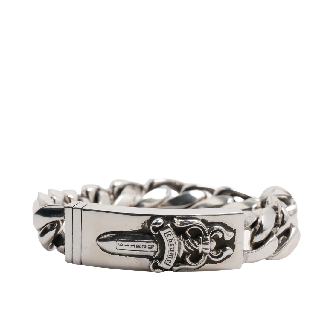 Chrome Hearts Cuban Link Dagger ID Bracelet