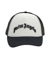 Palm Angels Curved Logo Trucker Hat