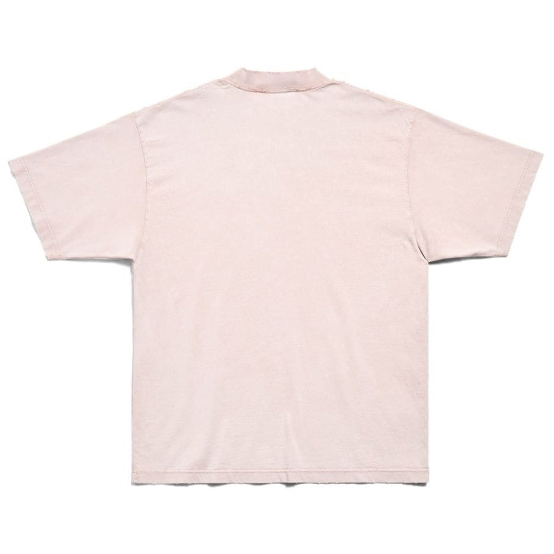 Balenciaga Mirror Logo T-Shirt Pink