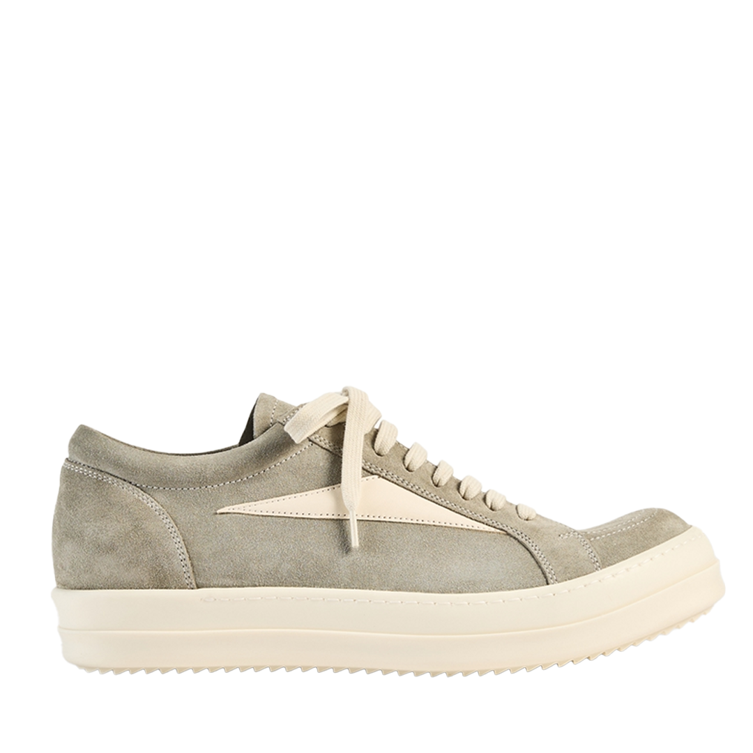 Rick Owens Vintage Low Sneakers Dark Pearl Suede