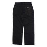 Chrome Hearts Cross Patch Double Knee Carpenter Pants Black