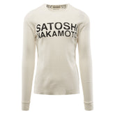 Satoshi Nakamoto Logo Thermal Long Sleeve T-Shirt White