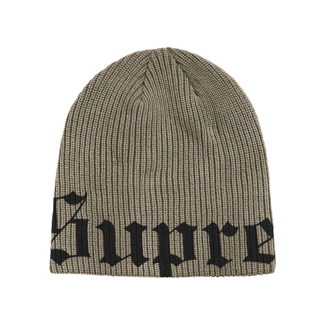 Supreme Old English Printed Beanie Olive