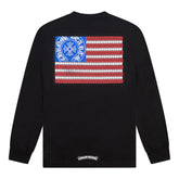 Chrome Hearts American Flag Long Sleeve T-Shirt