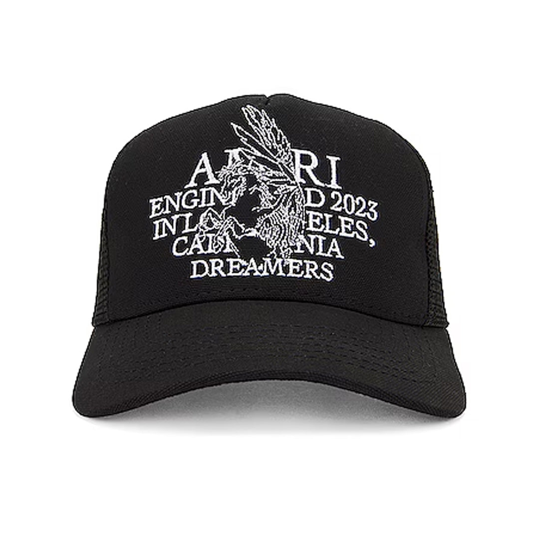 Amiri Pegasus Trucker Hat Black