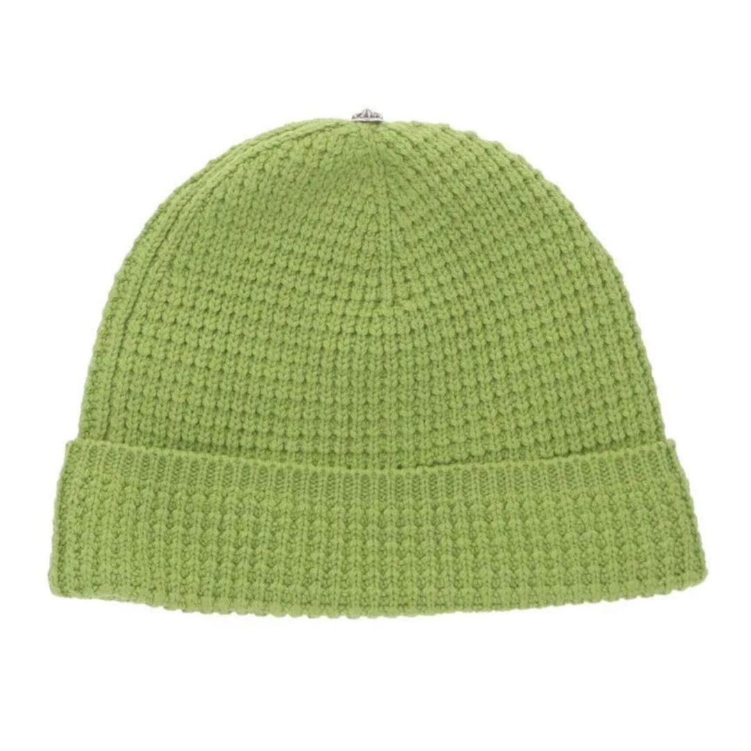 Chrome Hearts Hit & Run Cashmere Knit Beanie Green