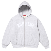 Supreme Arc Thermal Lined Zip Up Hoodie Grey