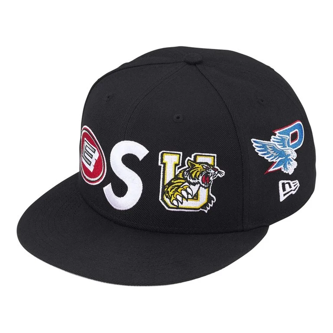 Supreme Mascots S Logo New Era® Fitted Hat Black
