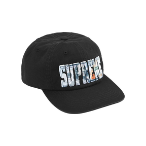 Supreme Embroidered Money Logo 6-Panel Black
