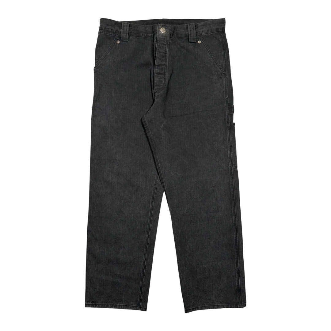 Chrome Hearts Herringbone Carpenter Pants Black