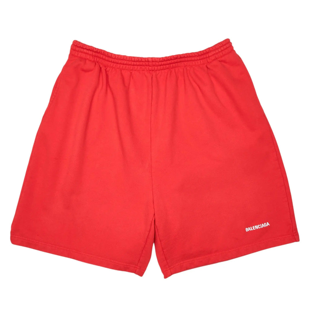 Balenciaga Sweat Shorts Red