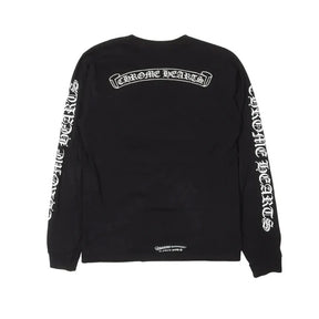 Chrome Hearts Scroll Logo Long Sleeve T-Shirt Black