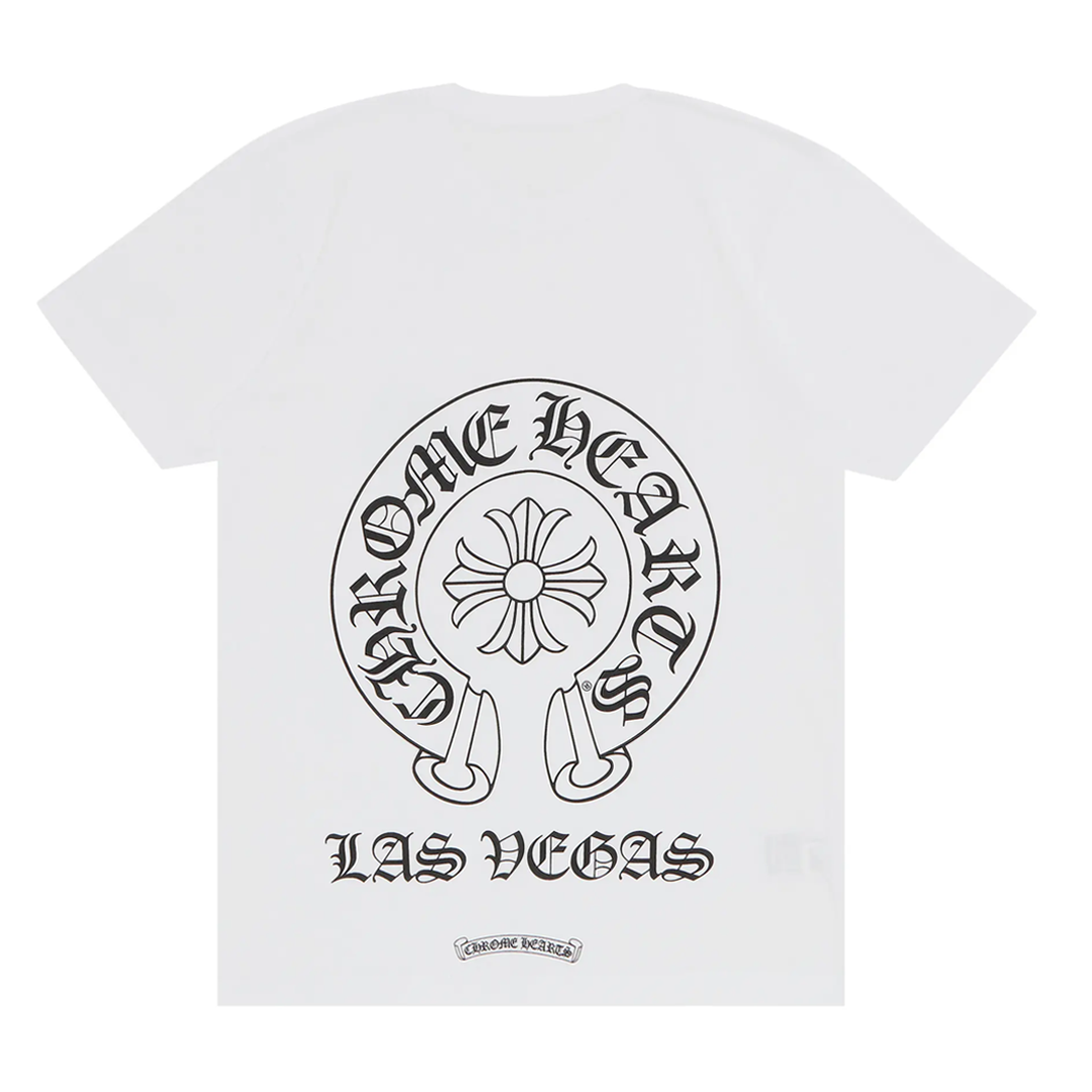 Chrome Hearts Las Vegas Horseshoe Exclusive T-Shirt White