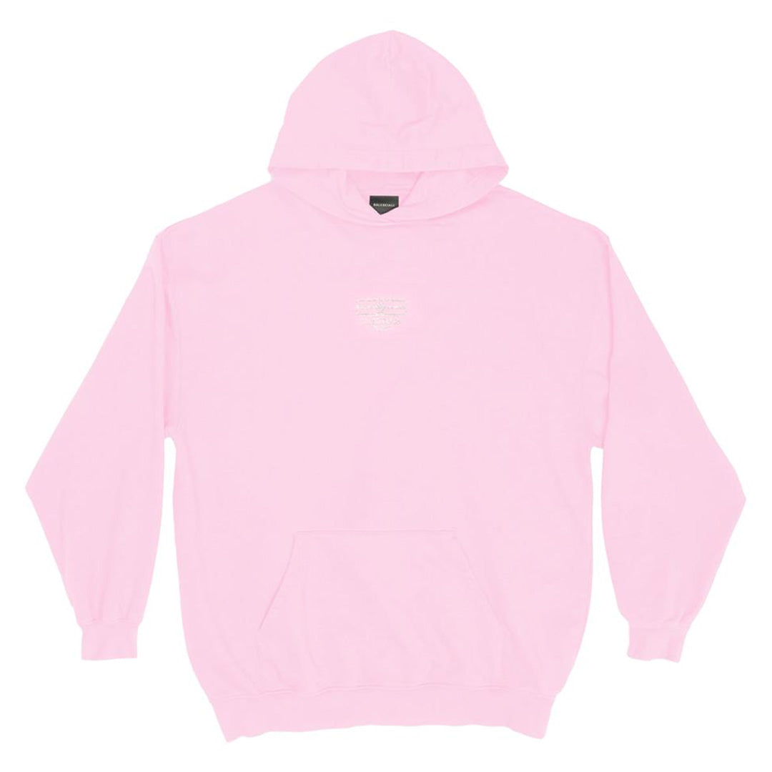 Balenciaga BB Paris Icon Hoodie Pink
