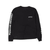 Chrome Hearts Scroll Logo Long Sleeve T-Shirt Black