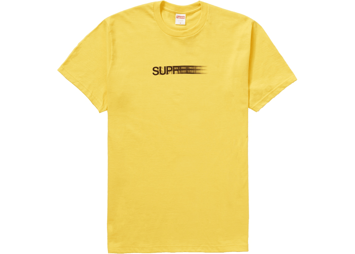 Supreme Motion Logo Tee Yellow