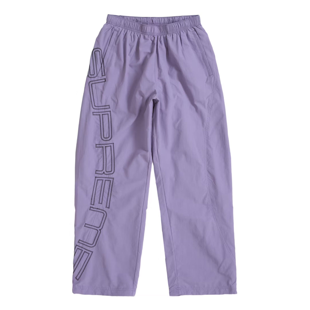 Supreme Spellout Embroidered Track Pants Purple