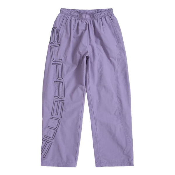 Supreme Spellout Embroidered Track Pants Purple | Kenshi