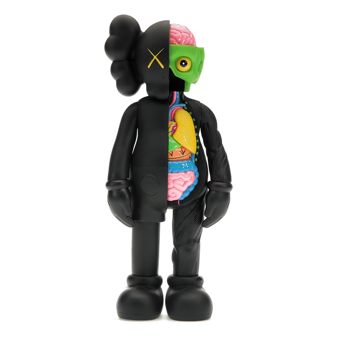 KAWS Flayed Open Companion Vinyl Figure Black