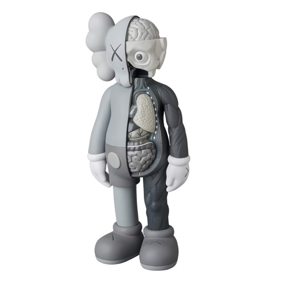 KAWS Flayed Open Companion Vinyl Figure Grey