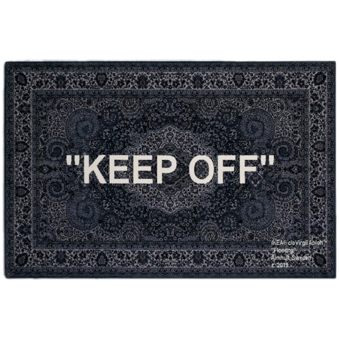 Virgil Abloh x IKEA "KEEP OFF" Rug