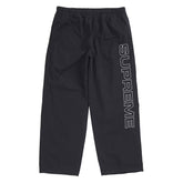 Supreme Spellout Embroidered Ripstop Track Pants Black