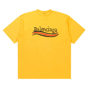 Balenciaga Hand Drawn Political Campaign T-Shirt Maize Yellow