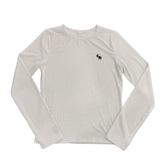 Chrome Hearts Embroidered Ribbed Long Sleeve White
