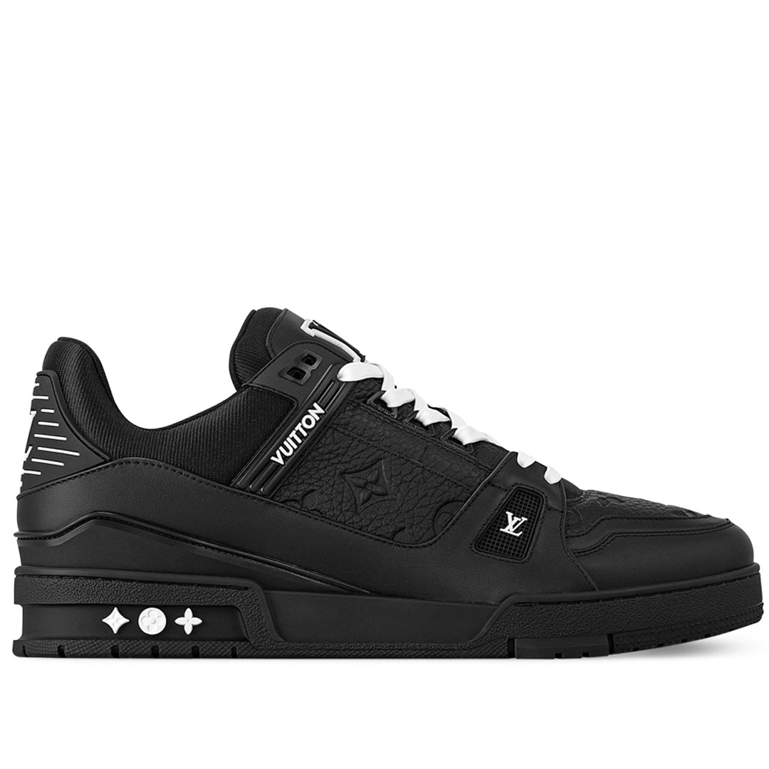 Louis Vuitton Trainer Sneaker Embossed Monogram Black
