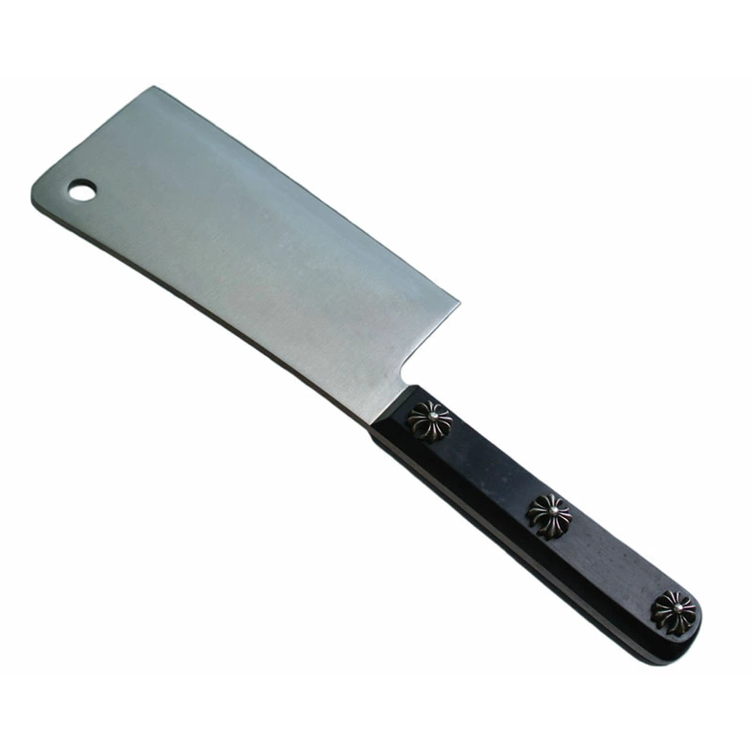 Chrome Hearts Ebony Wood & Silver Meat Cleaver