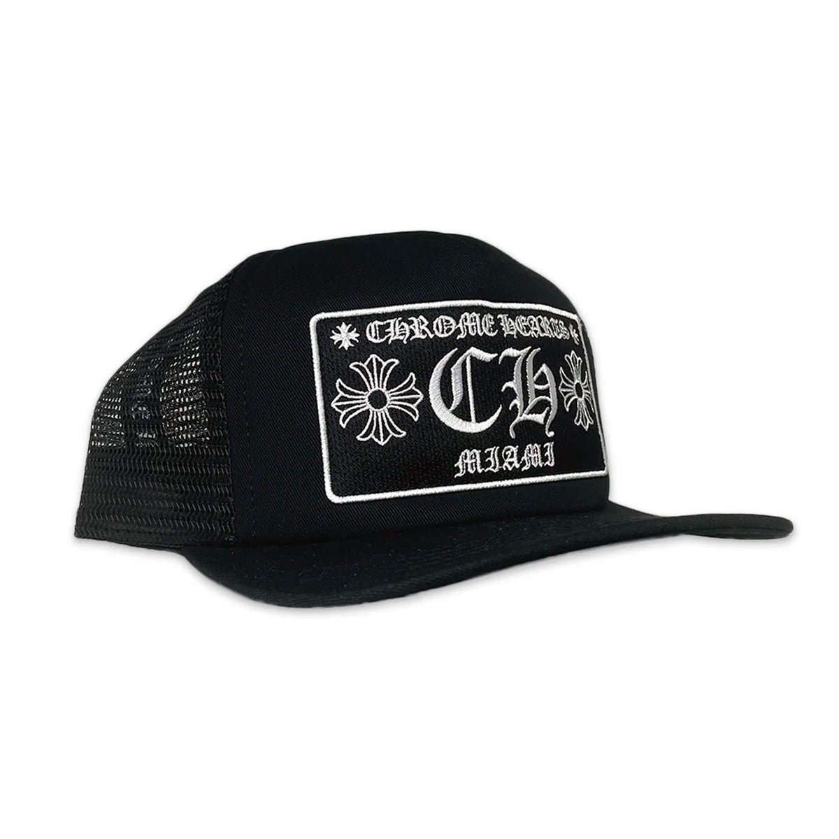 Chrome Hearts CH Miami Trucker Hat Black
