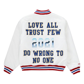 Supreme x Mitchell & Ness Love All Trust Few Bomber Jacket