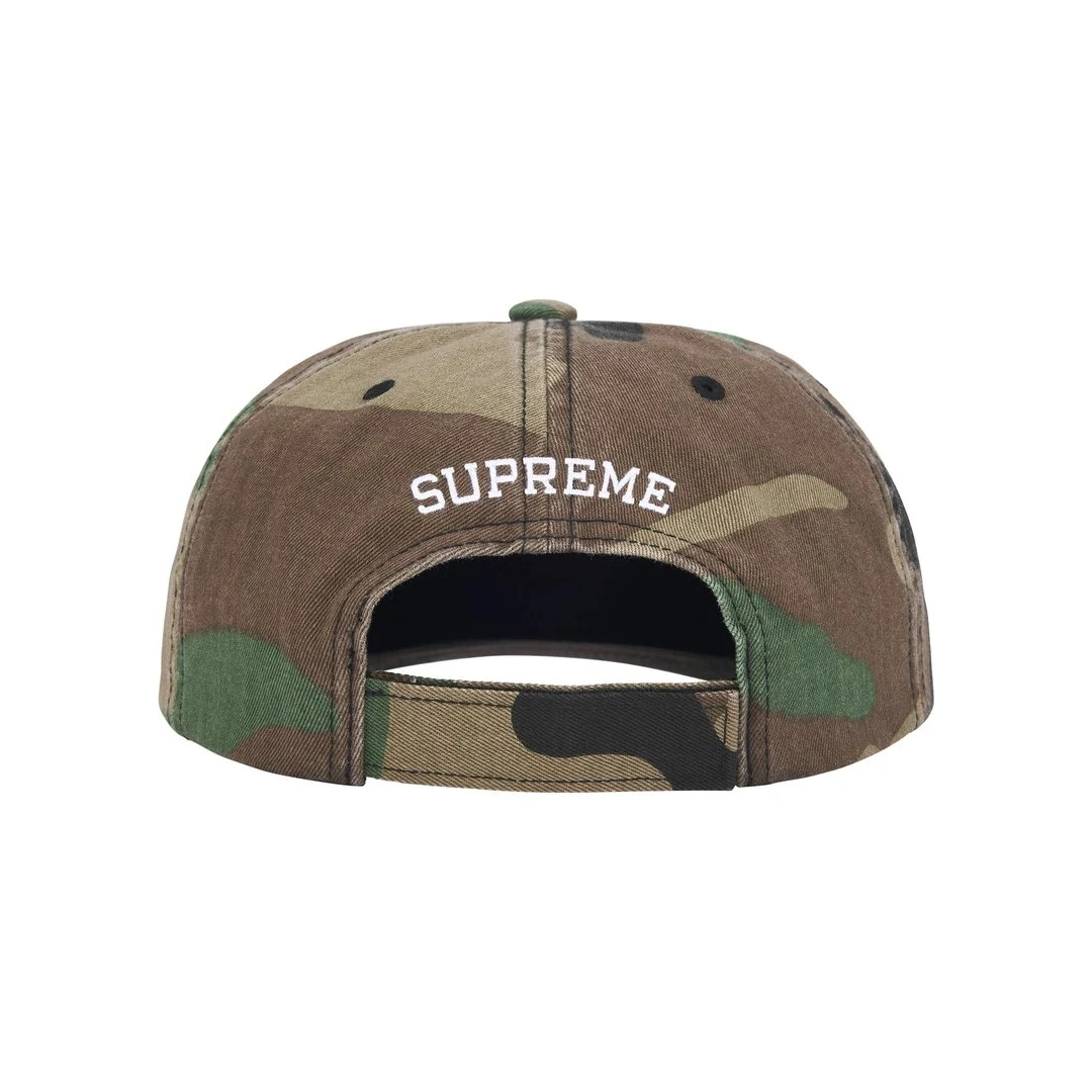 Supreme Embroidered Money Logo 6-Panel Camo