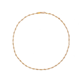 Chrome Hearts 22k Gold Twist Chain Necklace (20 Inch)
