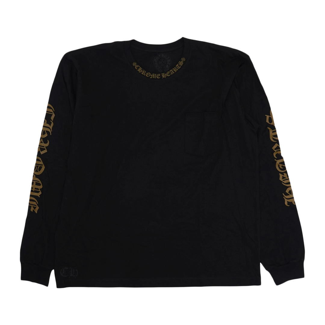 Chrome Hearts Neck Logo Long Sleeve T-Shirt Olive