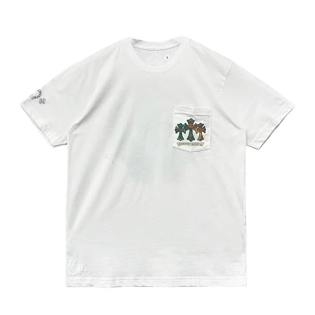 Chrome Hearts Camo Horseshoe Pocket T-Shirt White