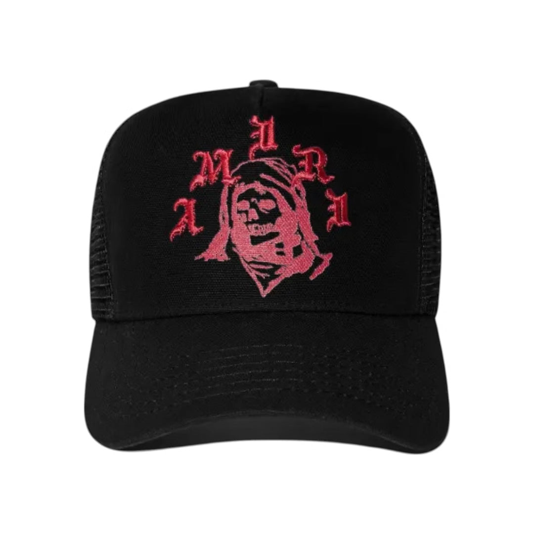 Amiri Reaper Trucker Hat Black/Red