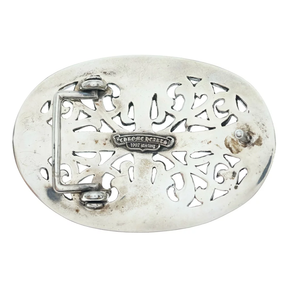 Chrome Hearts XL Oval Silver Belt Buckle