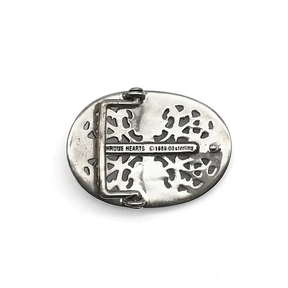 Chrome Hearts Small Oval Star Silver Belt Buckle
