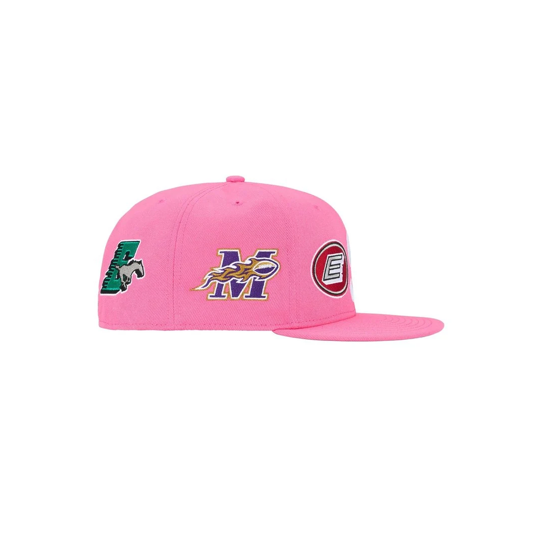 Supreme Mascots S Logo New Era® Fitted Hat Pink