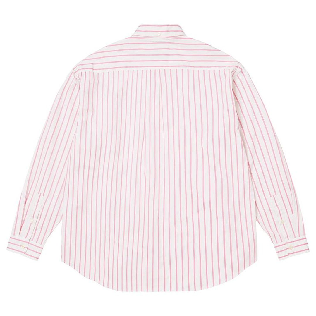 Supreme x MM6 Maison Margiela Pink Stripe Shirt