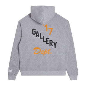 Gallery Dept. Boxing Merch Zip Up Hoodie Heather Grey