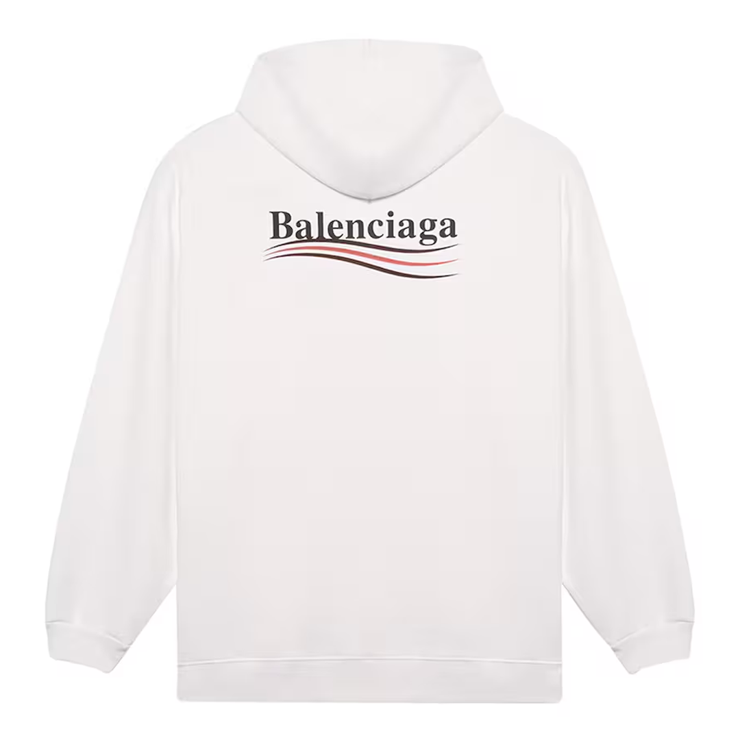 Balenciaga Political Campaign Hoodie White