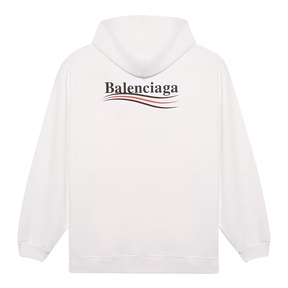 Balenciaga Political Campaign Hoodie White