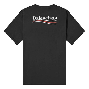 Balenciaga Political Campaign T-Shirt Black