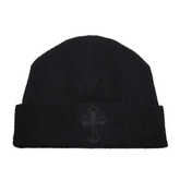 Chrome Hearts Pony Hair Cross Patch Beanie Black