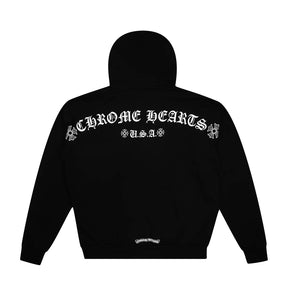 Chrome Hearts Shoulder Logo Zip Up Thermal Hoodie