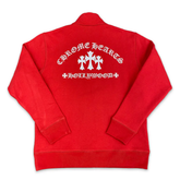 Chrome Hearts Embroidered Logo Quarter Zip Red
